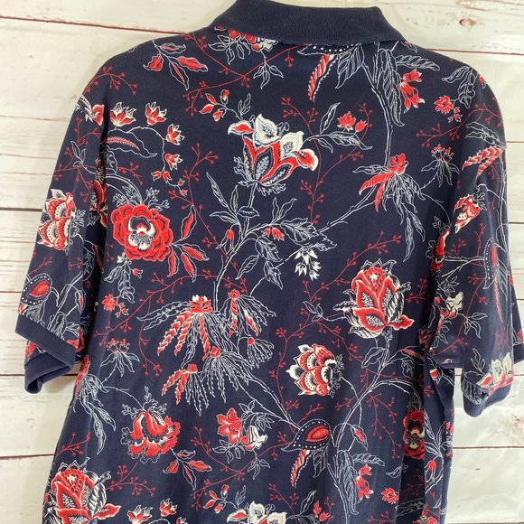 Daniel Cremieux Red White Blue Short Sleeve Shirt NWOT Men's Size Large - Picture 11 of 13